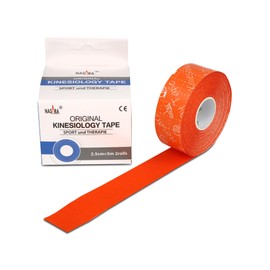 Nasara Original Kinesiology Tape (2.5 cm x 5 m) 2 Rolls Orange