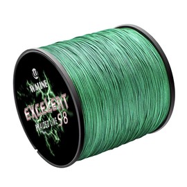 KBBOX Waline Super Strong 300 m 500 m PE Braided Fishing Line 8 Strands Multifilament Fishing Line 20 lb-80 lb Sea Fishing Braided Line Green, 50 lb/0.33 mm/500 m 547 yds