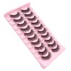 VGTE False Eyelashes 15MM Natural Look Lashes Reusable Faux Mink