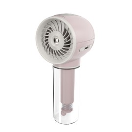 Nitecore izzCool 10 Handheld Air Conditioner Misting Fan 2600mAh Water Spray Mist Cooling Fan Desktop Humidifier (Pink)