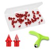Carbon Steel Track Spikes, 48 Pcs 1/4 Inch Lighter Weight