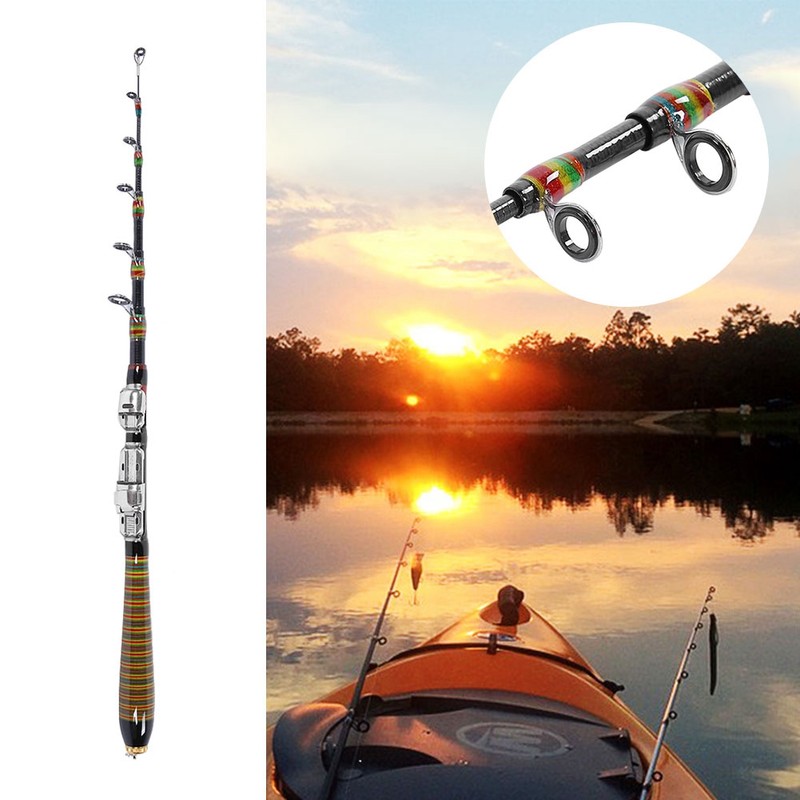 Fishing Rod Telescopic Carbon Sea Rod Portable Spinning Hand Fishing