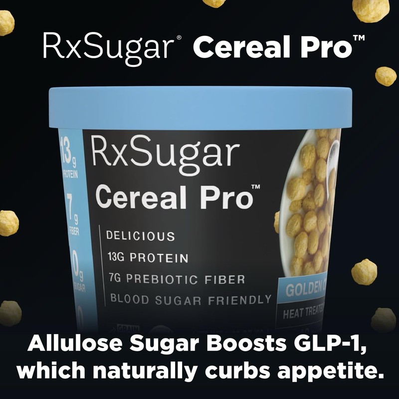 RxSugar Cereal Pro Golden Crunch Supports Appetite Control | Non-GMO