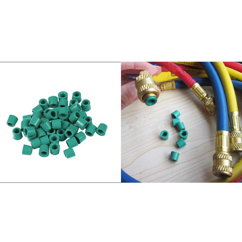 Ximimark 50Pcs A/C 1/4" Charging Hose/Manifold Sealing O Ring Kit