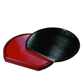 Half Moon Japan Lacquer Ware Tray 13 inch (33cm) 5 Pieces