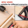 NORTOOLS Carpenter Square 7 inch,Adjustable Rafter Framing Square Tools,T Square