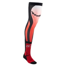 Alpinestars Unisex Knee Brace Technical Socks MX, Bright Red White, L-XXL