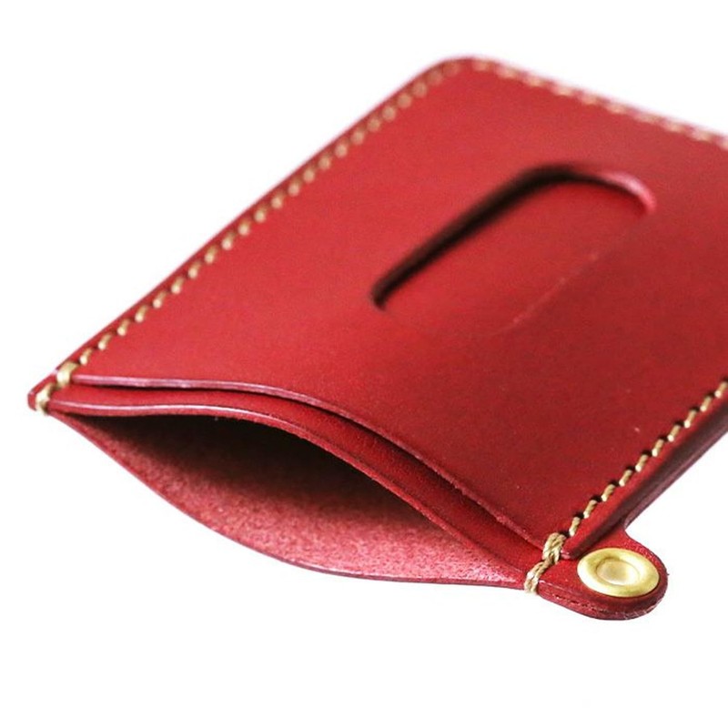 Polcolosso Vertical Pass Case with Grommets, Original Tochigi Leather, Made