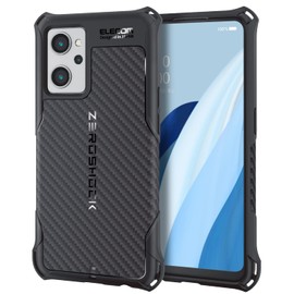Elecom PMWO221ZEROGBK OPPO Reno9 A / OPPO Reno7 A [OPG04] Case Cover, Shockproof ZEROSHOCK TPU Material, Square Air Cushion, Honeycomb Structure, Grip Texture, Strap Hole Included, [ZEROSHOCK Series