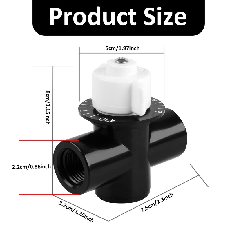 1/2-Inch R172086 Control Valve, Chlorine Valve Compatible with Pentair Rainbow