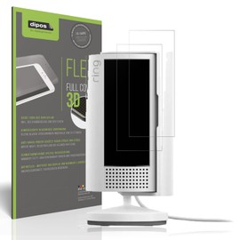 dipos FLEX 2x Schutzfolie matt passend für Ring Indoor Camera 2. Gen, Antireflex, 100% Displayabdeckung, Fingerprint Kompatibel, case-friendly, Full Cover Displayschutz Folie