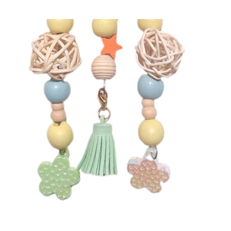 Parrot Toy, Colorful, Natural Material, Biting Toy, Buddy Parrot, Turtle,