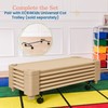 ECR4Kids Stackable Kiddie Cot, Ready-to-Assemble, Standard Size, Classroom Furniture, Sand,
