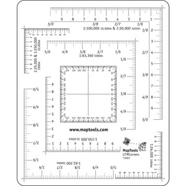 MapTools UTM Corner Rulers Overlay - 7 Scales