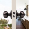 KNOBWELL 2 Pack Exterior Door Knobs with Key, Keyed Entry