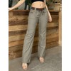 Flamingals Low Rise Cargo Wide Leg Pants for Women Drawstring