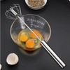 Egg Whisk Stainless Steel - Hand Push Whisk Egg Blender
