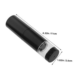 Mikinona 2pcs Portable Makeup Brushes Powder Brush With Cap Travel Foundation Applicator For Blush Buffing Makeup Replacement Accessory