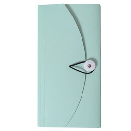 STOBOK File Portable Sky- Expanding Pouch Letter Business Wallet Standing Size Organizers Case Office Coupon Filing Blue Home Plastic Pocket Paper Small Bills Receipts Folder for