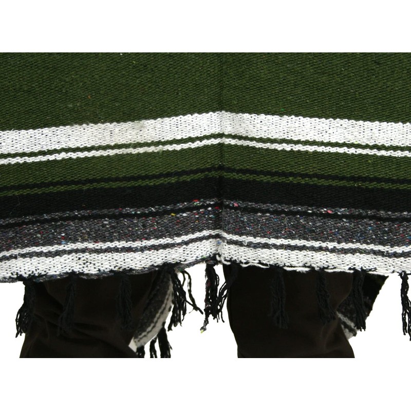 Historical Emporium Men's Western Drifter Poncho Green