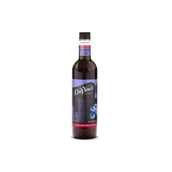 DaVinci Gourmet Classic Blueberry Syrup, 750 mL Plastic Bottle