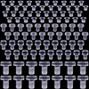 SmallCat 50 PCS Cabinet Door Bumper with Stem, Clear Rubber