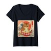 Womens Tabby Cat Ramen Japanese Wave Art for Women, Men,