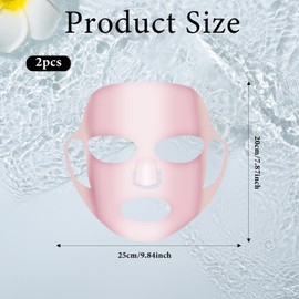 Qianyu 2 Pcs Reusable Anti Wrinkle Silicone Face Mask Holder Moisturizing 3D Facial Mask Cover for Prevent Evaporation Beauty Face Wrap Cover Ear-Hook Loops Skincare Beauty Spa Tool