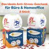 GLÜCKSGUT® Anti-Stress Cube, Pictograms, Pack of 2, Funny Stress Cube,