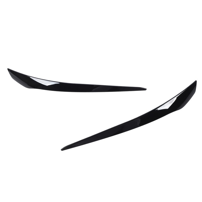 2 Pcs Headlight Eyebrow Headlamp Eyelid Cover Trim Frame Decal