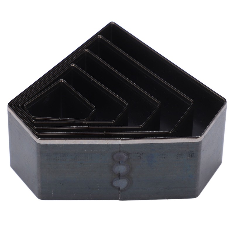 5Pcs Leather Die Cutter Hollow Punching Mold Different Sizes Diamonds