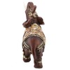 Caredy Elephant Statue Feng Shui Elephant Statue Happy Wood Grain
