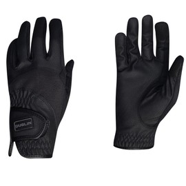 Dublin Mesh Panel Riding Gloves - Black - Breathable - Unisex