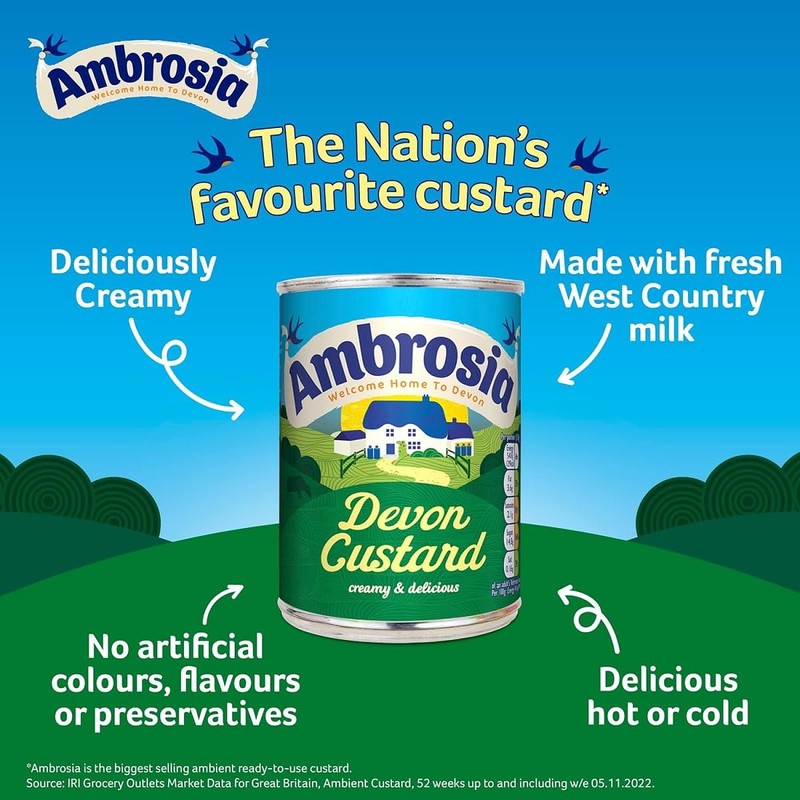 Ambrosia Devon Custard 400G(Pack of 2)