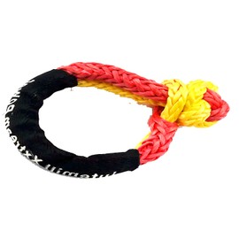 Jutemill Winch Soft Shackle Recovery 7/16" 6" Loop, Breaking Strength 34000 Lbs Apt for Heavy Handling: Recovery, ATV/UTV, Marine Craft Red & Yellow