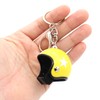 VmG-Store Motorcycle Helmet Retro Keyring with Functional Clasp XL, yellow