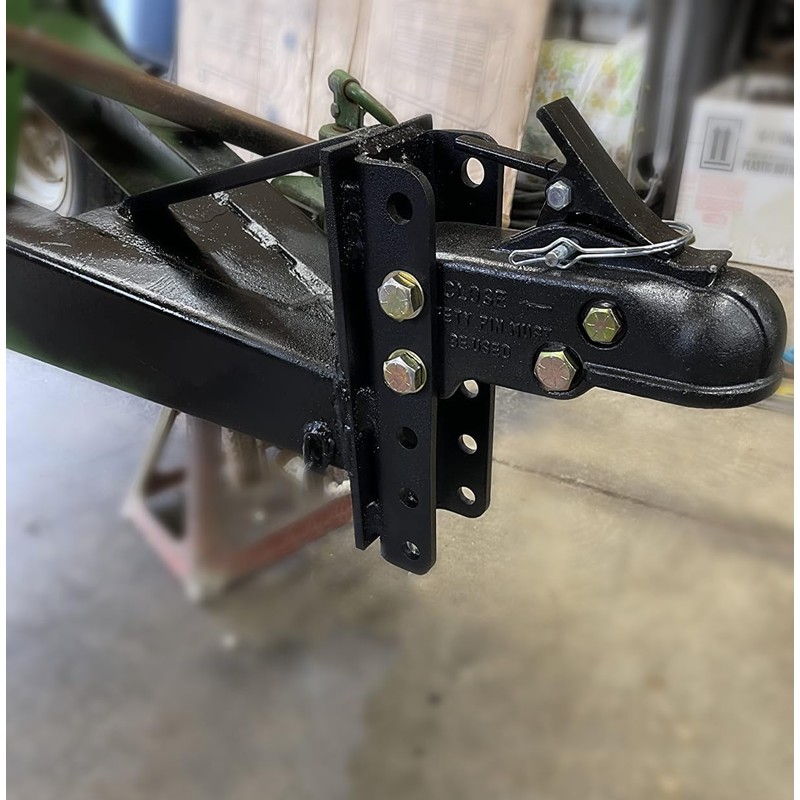 2-5/16'' Hitch Ball Heavy Duty Cast Adjustable Trailer Coupler, 15000LBS