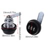 1PCS 20 mm Password Lock 3 Digit Combination Door Lock