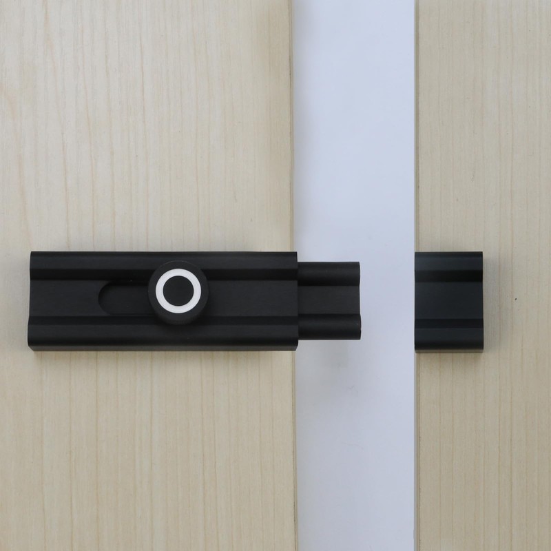 Oedema Black Barrel Bolt Latch 4" Adhesive Silde Lock Solid