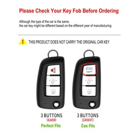 YONUFI for Nissan Key Fob Cover Case, Metal Shell 3 Buttons Flip Smart Key Holder Protector Compatible for Rogue Select Rogue Sport Sentra Sylphy Pulsar (NSA-Gray)