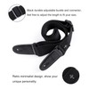 Wepop Guitar Strap Black Cotton Adjustable 5 cm Bass Electric