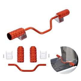 Aluminum Step Bar Scooter Zoomer X Address V100 V125 DIO JOG Gyro Canopy Axis Today ZZ Foot Step Foot Peg Universal External (Orange)