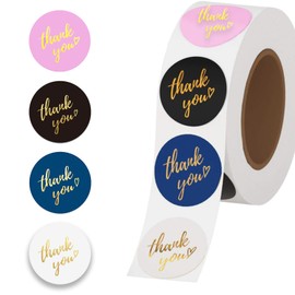 Thank You Seal, Thank You Sticker, Thank You Label, Approximately 500 Stickers, Round Shape, Thank You Sticker, Cute, Gift Wrapping, Thank You, Commercial, Mother's Day, Wedding, Birthday, Anniversary, Thank You Sticker, Anboli