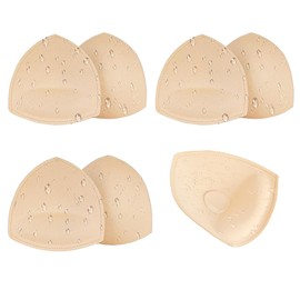 Waterproof Swimsuit Bra Inserts Pads 3 Pairs Removable Bathing Suit Insert Bikini Push up Inserts A/B or C/D,D/E Cup