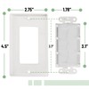 Bates Choice - single brush wall plate
