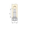 Emuca 2020015 Leveller foot for furniture with nut, M6x20mm, Set