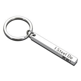 11th Anniversary Steel Gifts for Him Her - 11 Wedding Anniversary Keychain Gifts for Husband Wife 11th Anniversary for Boyfriend Girlfriend I Steel Do 11 Year Anniversary Presents for Men Women