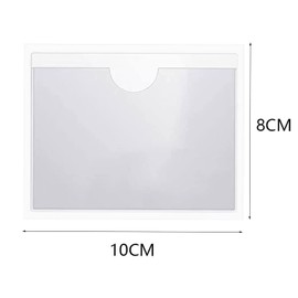 Cerioll Parkscheinhalter, Frontschei Benaufkleber Parkscheinhalter, Transparent Selbstklebende Parkscheininhabers, 8 Stck Parkscheinhalter Fr Windschutzscheibe, Ticket Sticky Back Protect Cover Fr Auto