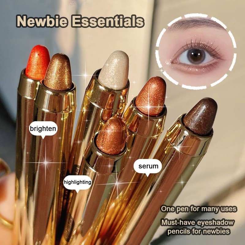 XFSRG Lidschatten Stift Doppelseitiger Lidschatten Stick Eyeshadow Stick Heller Lidschattenstift