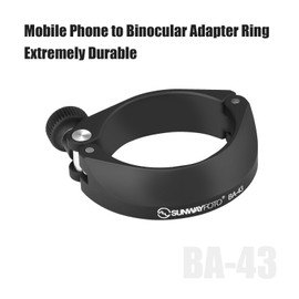 SUNWAYFOTO BA-43 Cell Phone Adapter for Binocular, Universal Smartphone Mount for Binocular, Compatible with Eyepiece Outer Diameter 38-45mm